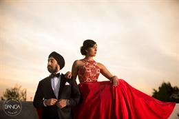 Glamorous Canadian Indian Engagement Shoot By Banga Studios