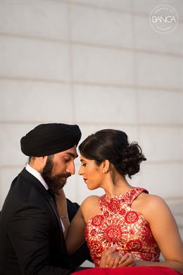 Glamorous Canadian Indian Engagement Shoot By Banga Studios