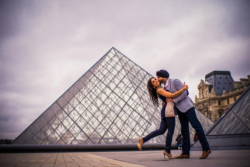 Parisian Indian Engagement Session by Rashpal Photography