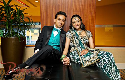 Blue New Jersey Indian Wedding Reception