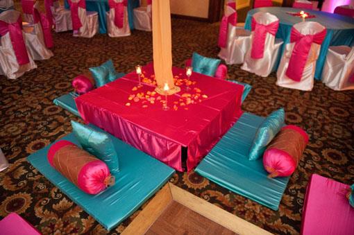Chicago Pink and Blue Indian Sangeet