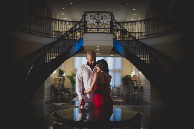 8 indian staircase engagement shoot