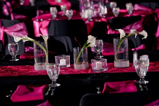 Fuchsia, Silver and Black Indian Reception by Victoria