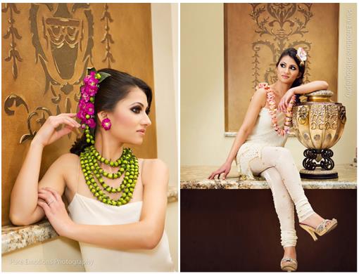 Indian Wedding Couture Floral Jewelry from tAnirika by Suhaag Garden