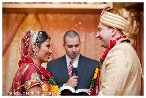 Orange and Red Indian Hindu Wedding Ceremony