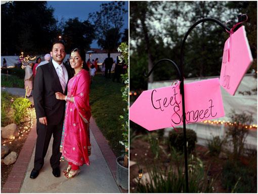 Pretty in Pink Indian Sangeet in California