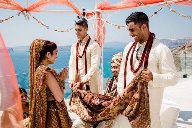 12a- bride during outdoor hindu ceremony