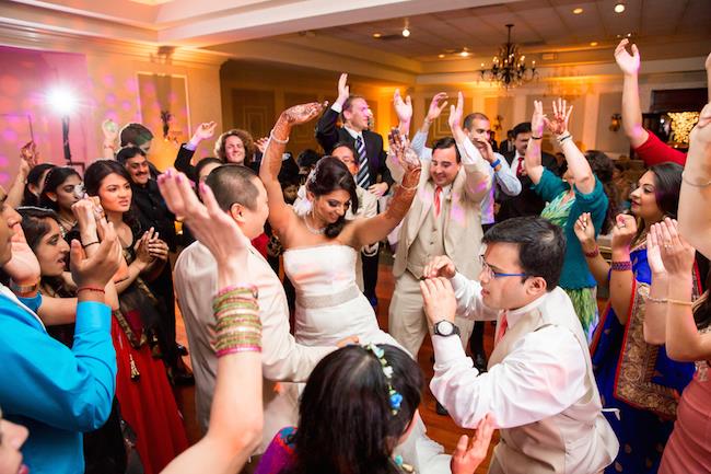 85a indian wedding reception dancing