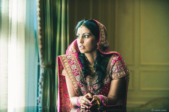 18a indian wedding bridal portrait