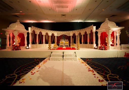 Red and White Indian Wedding by High Dynamic Photography