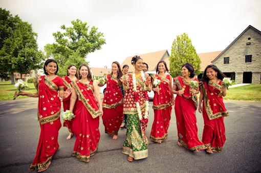 Red and White Outdoor Lexington Hindu Wedding - 2
