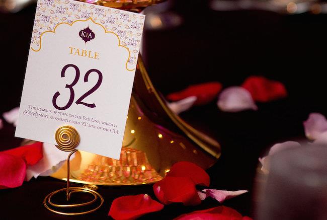 56a indian wedding table numbers