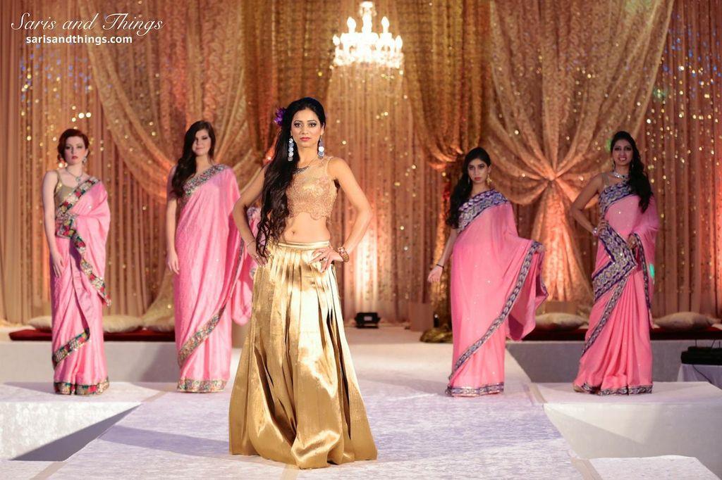 saris and things gold lace lengha choli