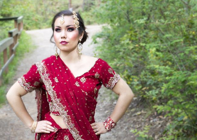 5a Indian Bridal Sari and Makeup