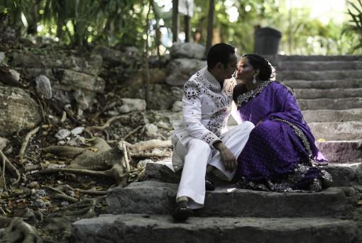 Trash the Sari Indian Wedding Photo Shoot in Mexico - 2