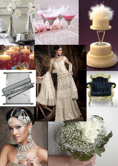 White Indian Inspiration Board by Shaadiesque