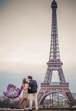 Parisian Indian Engagement Session by Rashpal Photography