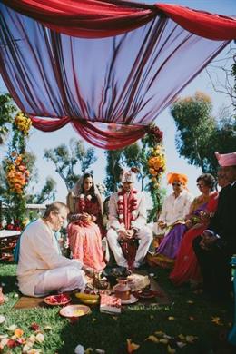 Malibu California Outdoor Indian Wedding by Ian Grant Photography
