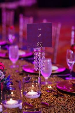 Blue and Purple Orchid Themed Indian Reception