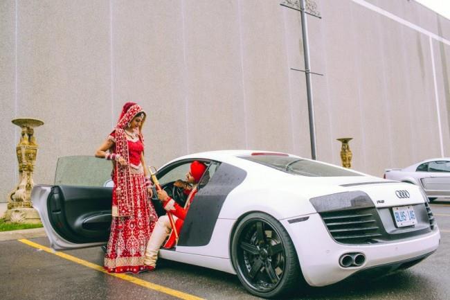 14 sikh indian wedding baraat car