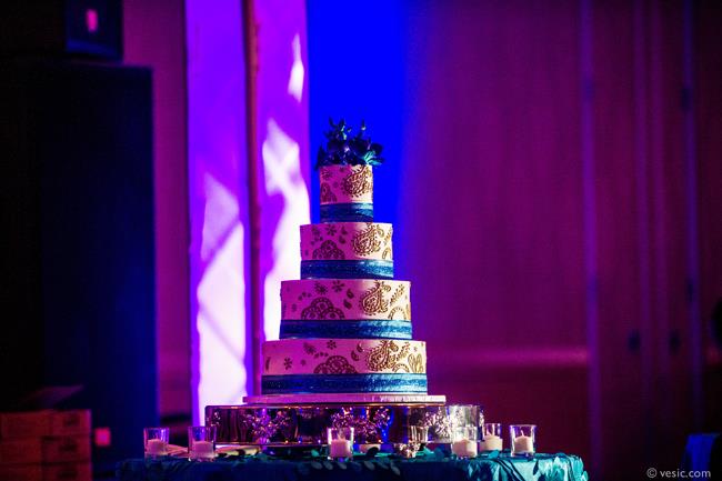 41a indian wedding blue mehndi design cake