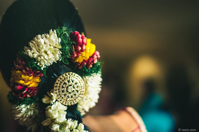 9a south indian wedding floral hair