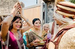 Big Fat Greek Indian Wedding in Santorini Greece