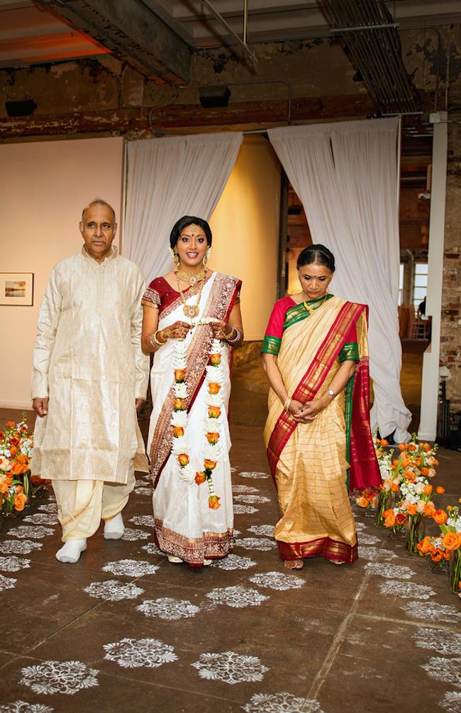 16a indian wedding bride and parents