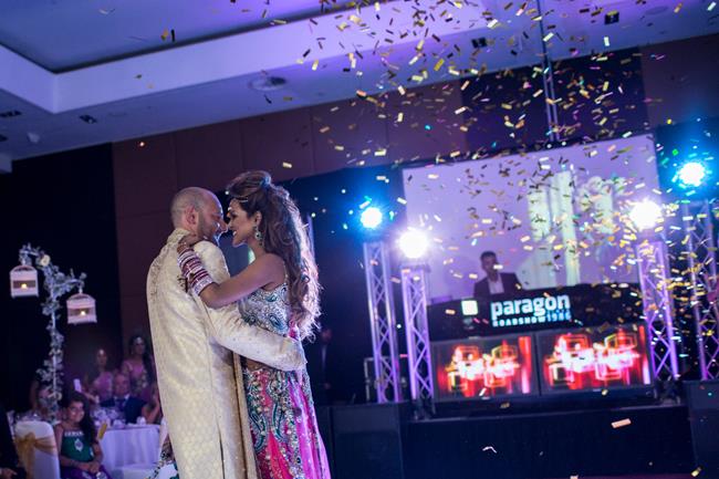 30a indian wedding confetti first dance