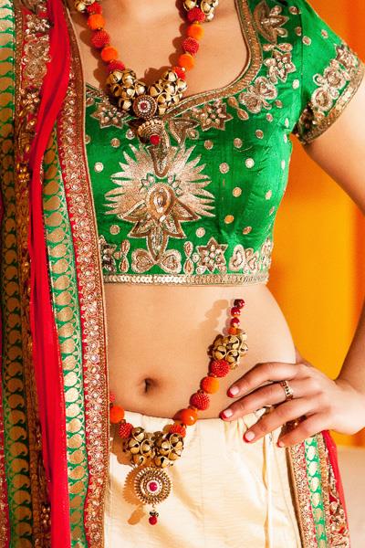 8a indian green bridal lengha