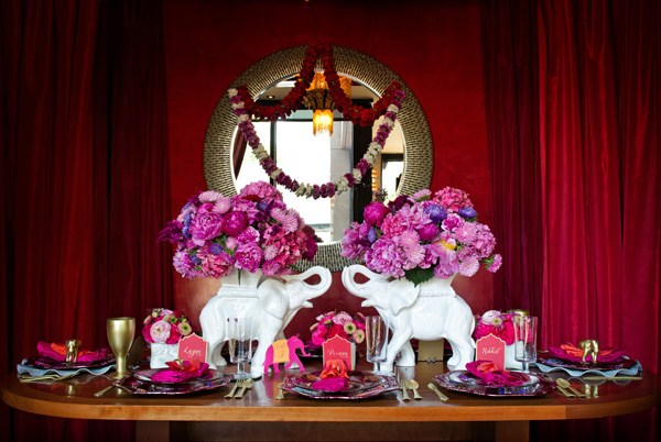 elephant centrepiece Elephant-theme-indian-wedding