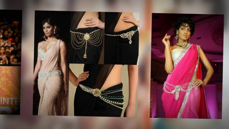 belted saree