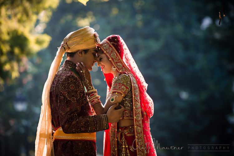 bride and groom portrait