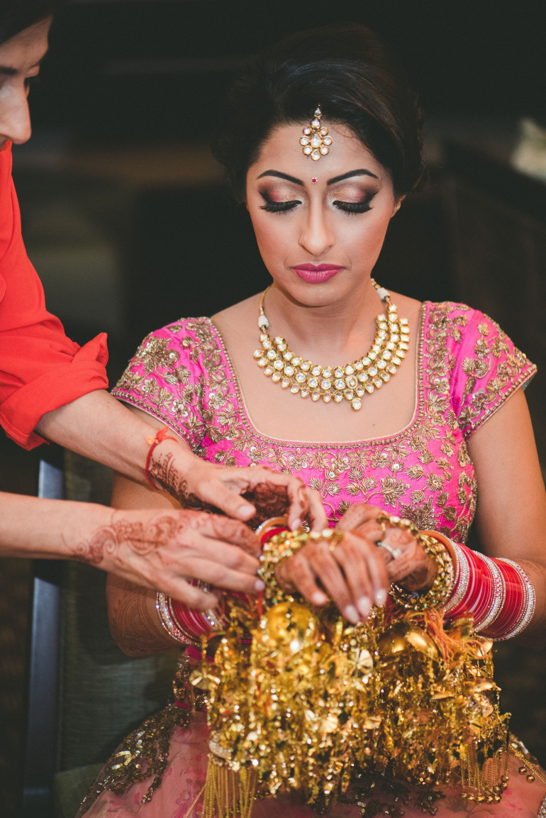 bride getting ready