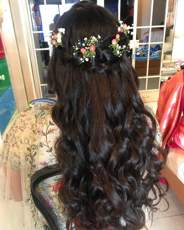 real flower hair accessories