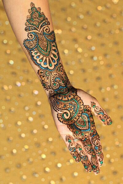 glitter henna 1