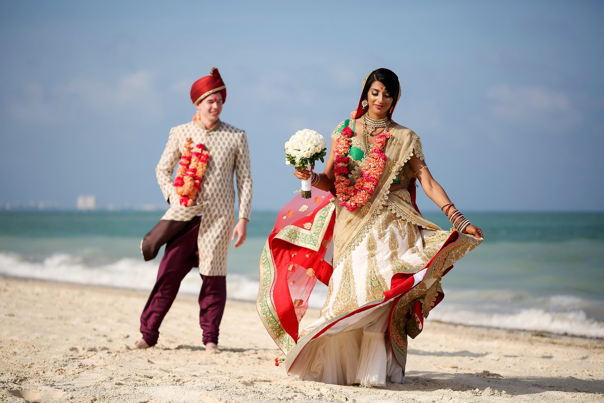 Hindu Wedding Moon Palace Cancun Indian Photographer Mexico 161