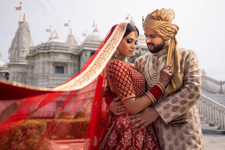 indian bride and groom