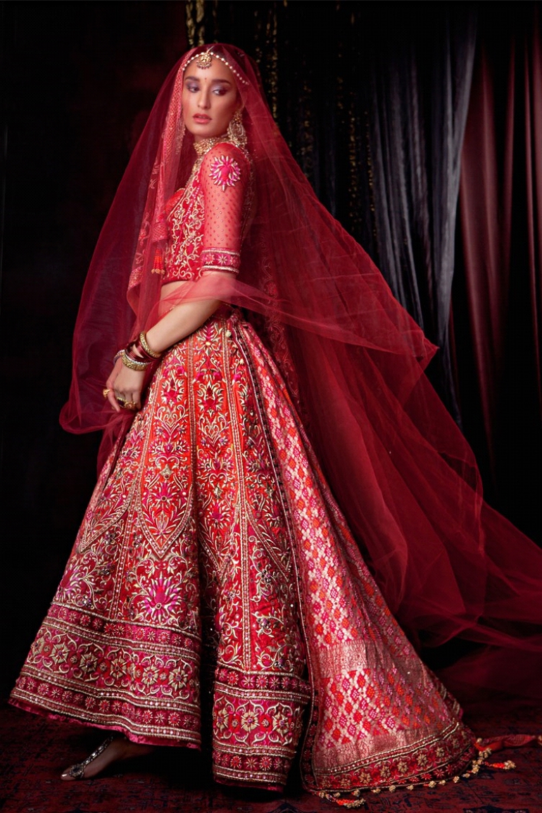 Lehenga With A Trail 