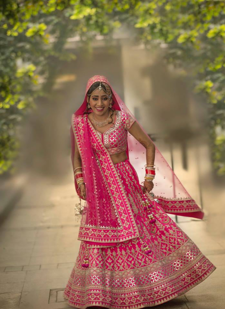 pink lehenga