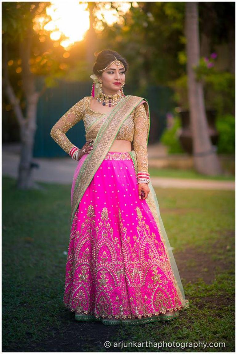 pink lehenga