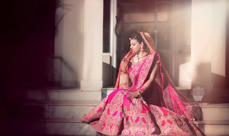 pink lehenga