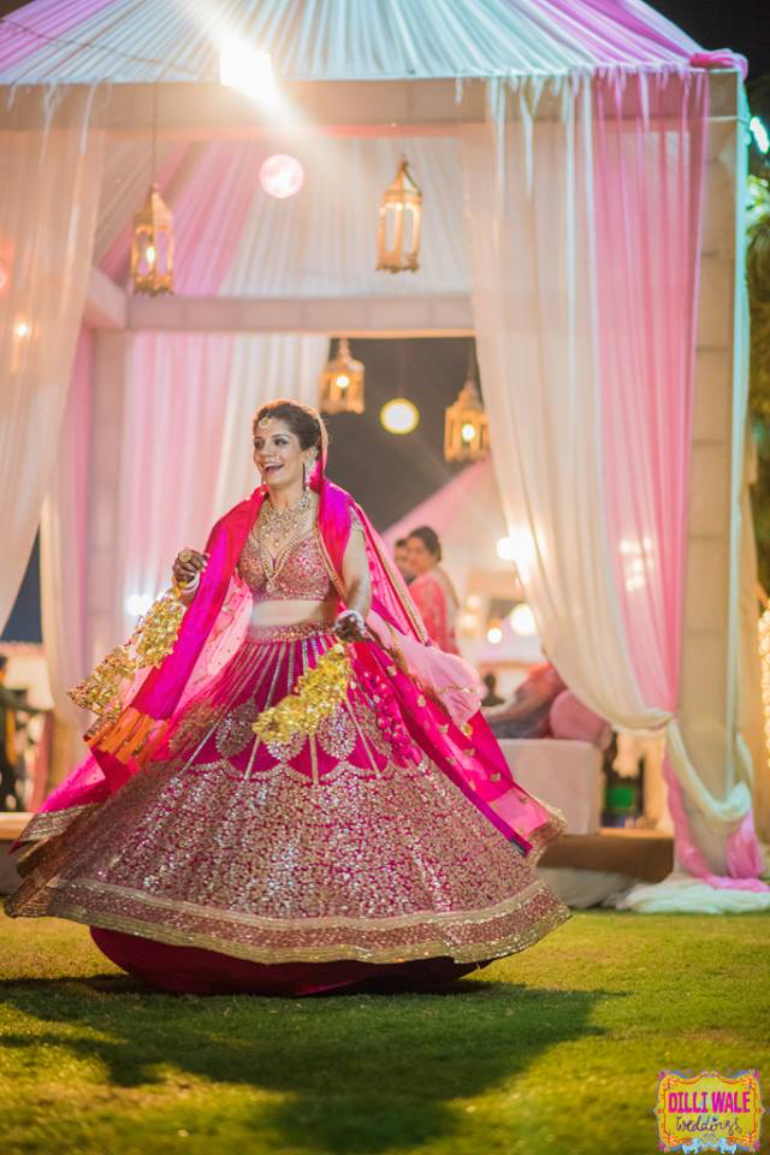 pink lehenga