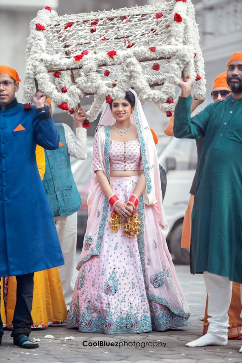 pink lehenga