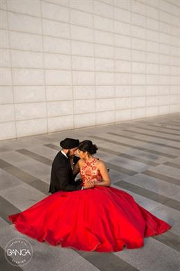 Glamorous Canadian Indian Engagement Shoot By Banga Studios