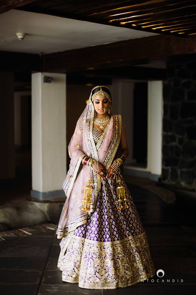 Ultra-violet-lehenga-with-blush-pink-into candid