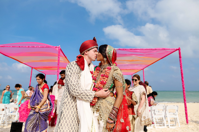 wedding kiss