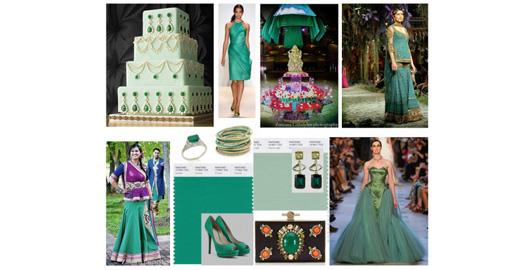 Indian Wedding Color Inspiration- Emerald and Jade