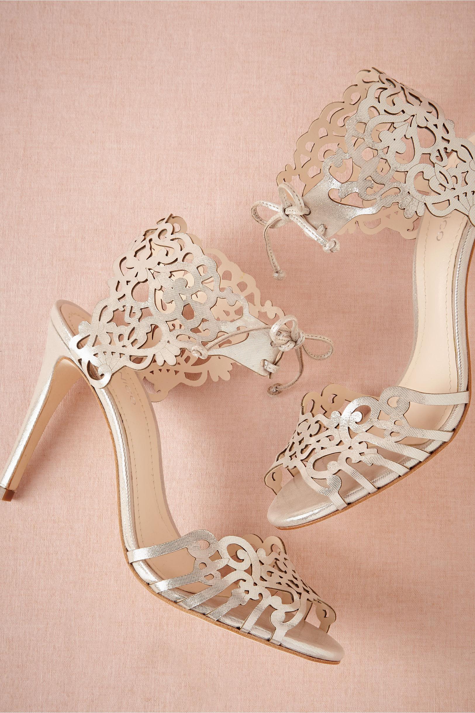 Klub Nico Laser Cut Ankle Tie Wedding Shoe