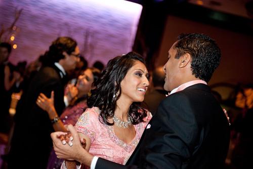 Contemporary Lime Green and Fuschia Indian Wedding Reception